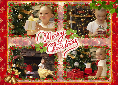 Christmas photo collages