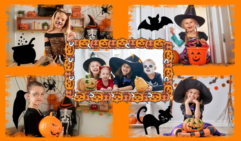 Halloween collage example