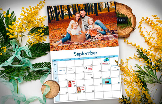 Personalized calendars with photos