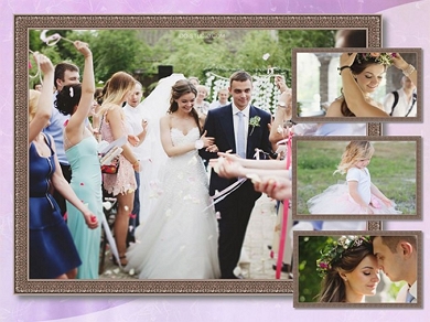 Wedding photo collages