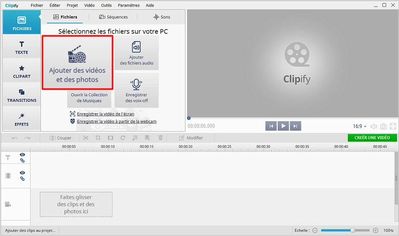 Ouvrez votre vidéo peu audible avec Clipify