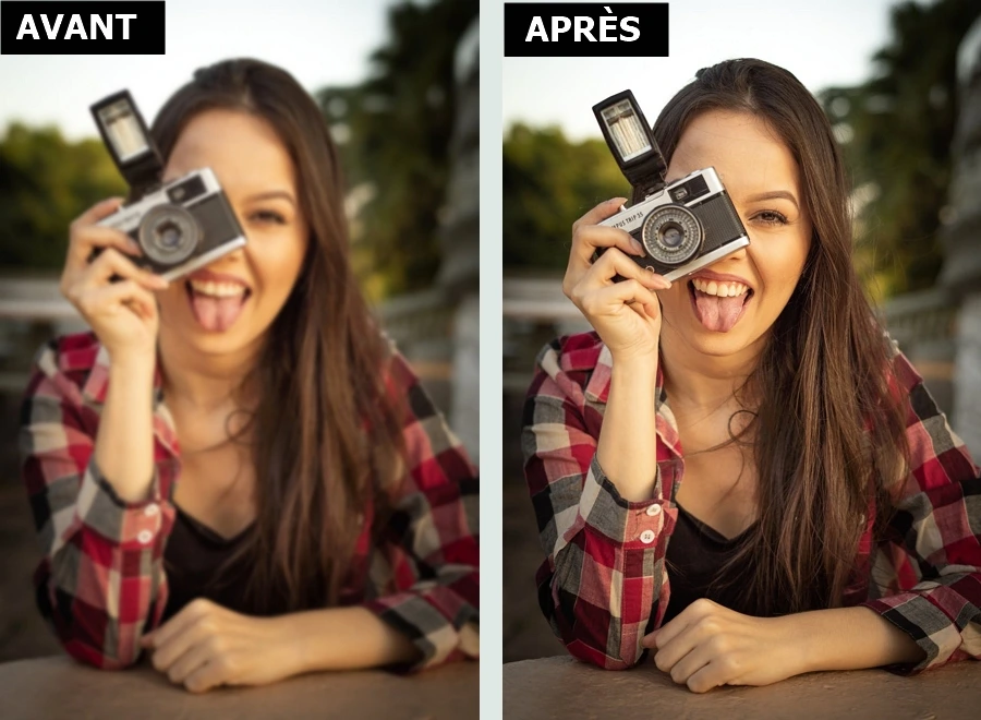 Comment déflouter une photo: avant et après