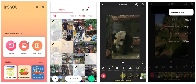 Utilisez l'application InShot pour faire des films photo sur votre iPhone