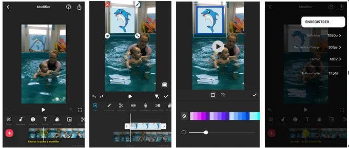 Comment mettre une image sur un fichier vidéo sur iPhone
