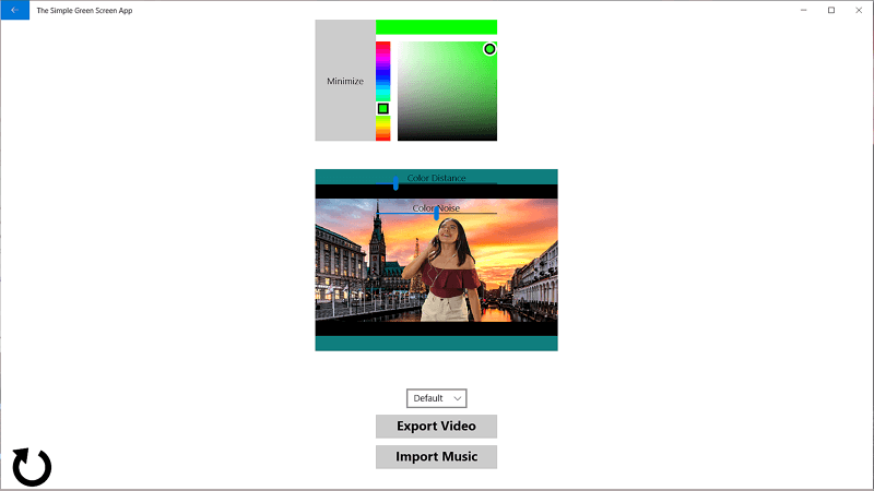 The Simple Green Screen App