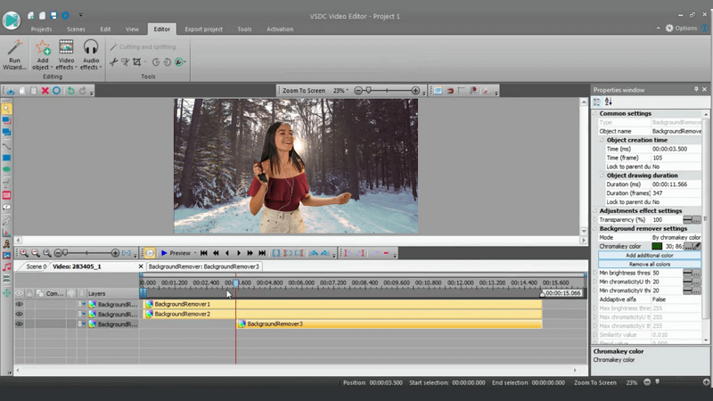 VSDC Free Video Editor Chroma key Video editing software, Film