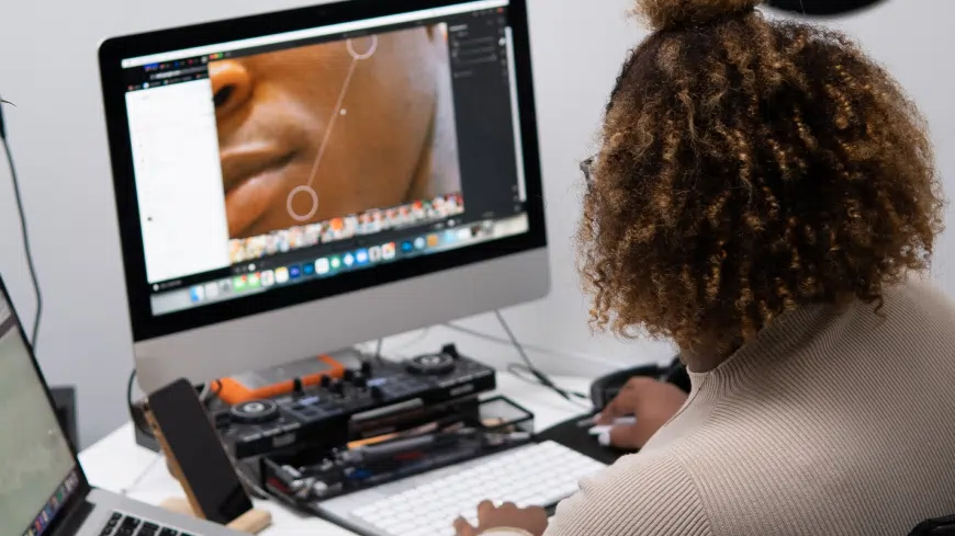 Photo editing on a Mac computer