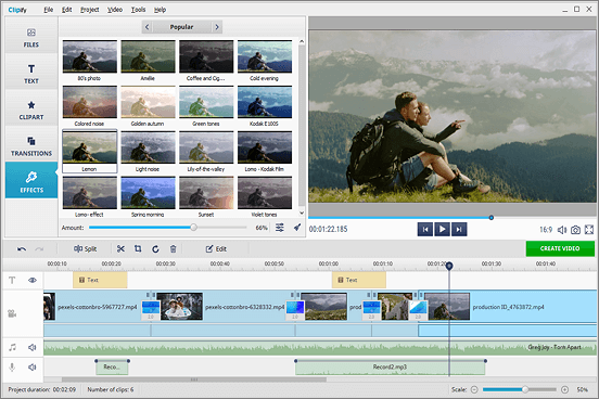 Easy-to-use video editor