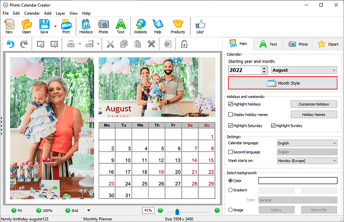 How to Make a Birthday Calendar - Free Templates