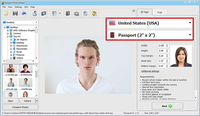 How To Make A 2x2 Picture Take Edit And Print ID Photos