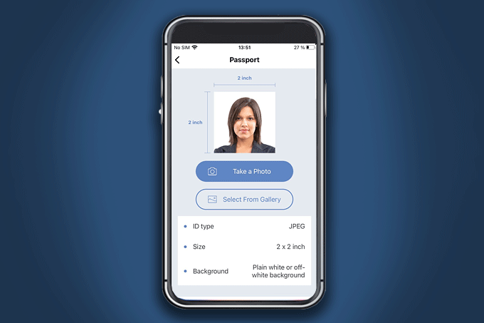 app for passport photos with white background