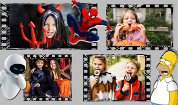 Halloween movie collage