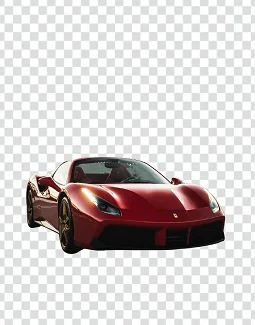 Car image with a transparent background
