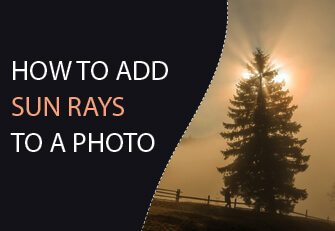 How apply sun rays in Photoshop