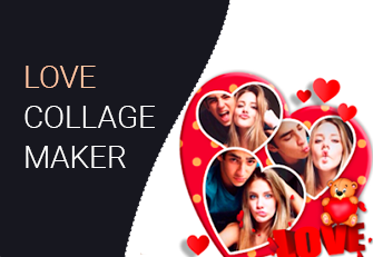 Love photo collage maker
