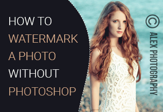How to put watermark on photo