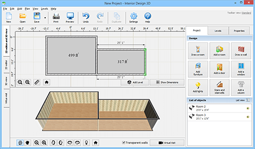 Create a floor plan from scratch